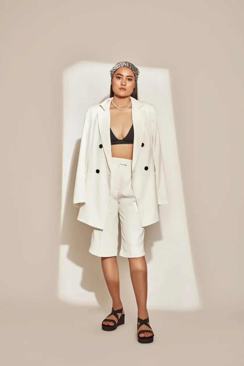 White Bermuda Shorts