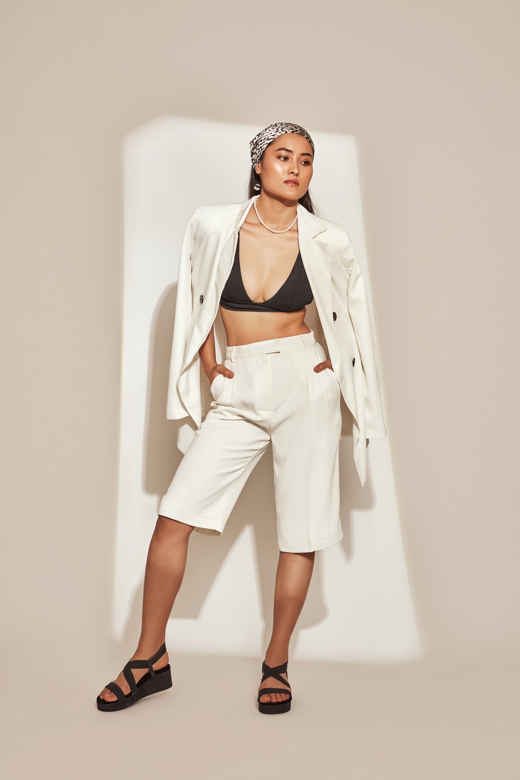 White Oversized Blazer