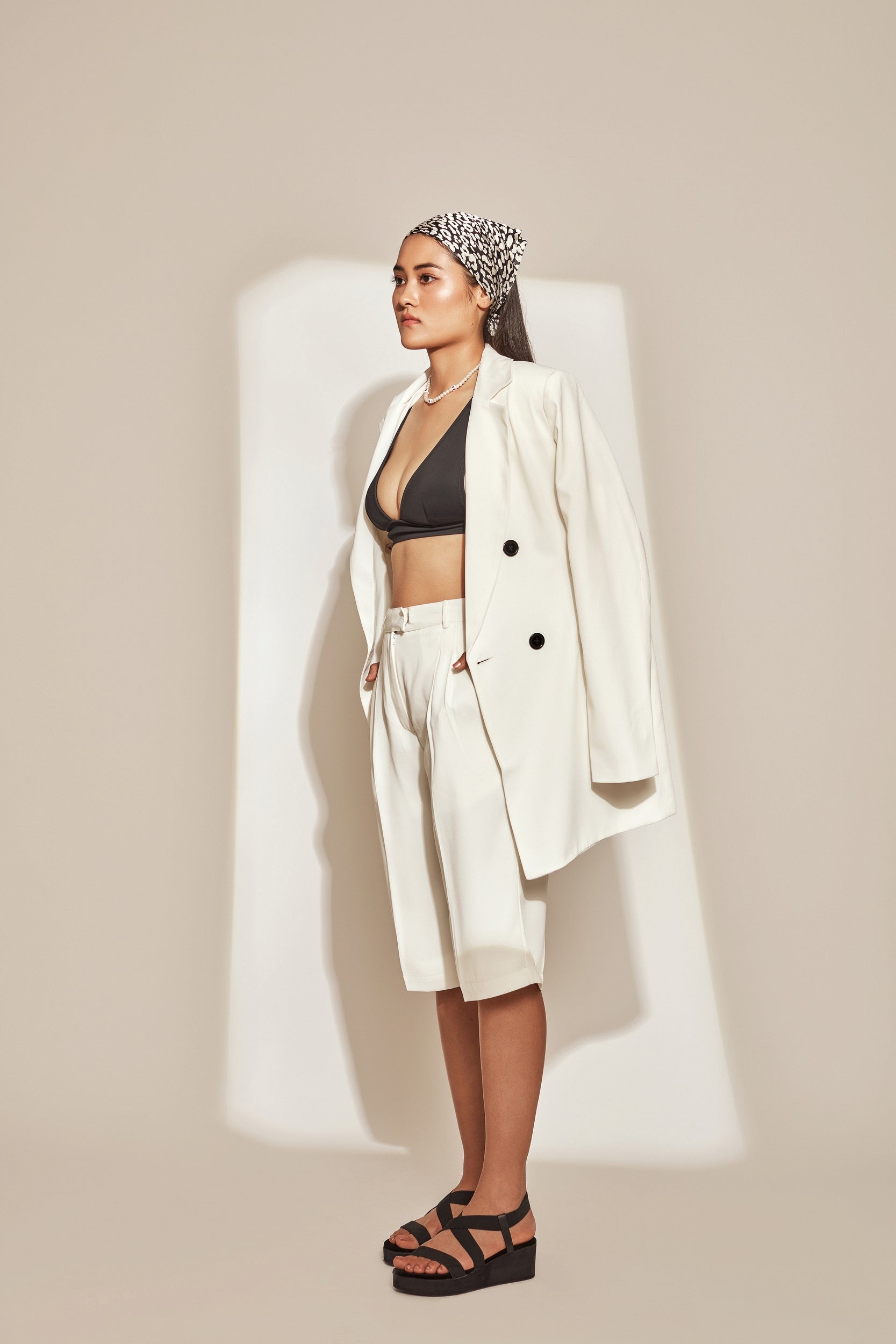 White Oversized Blazer