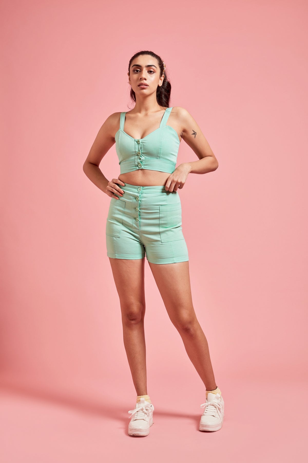Mint Green Summer Shorts
