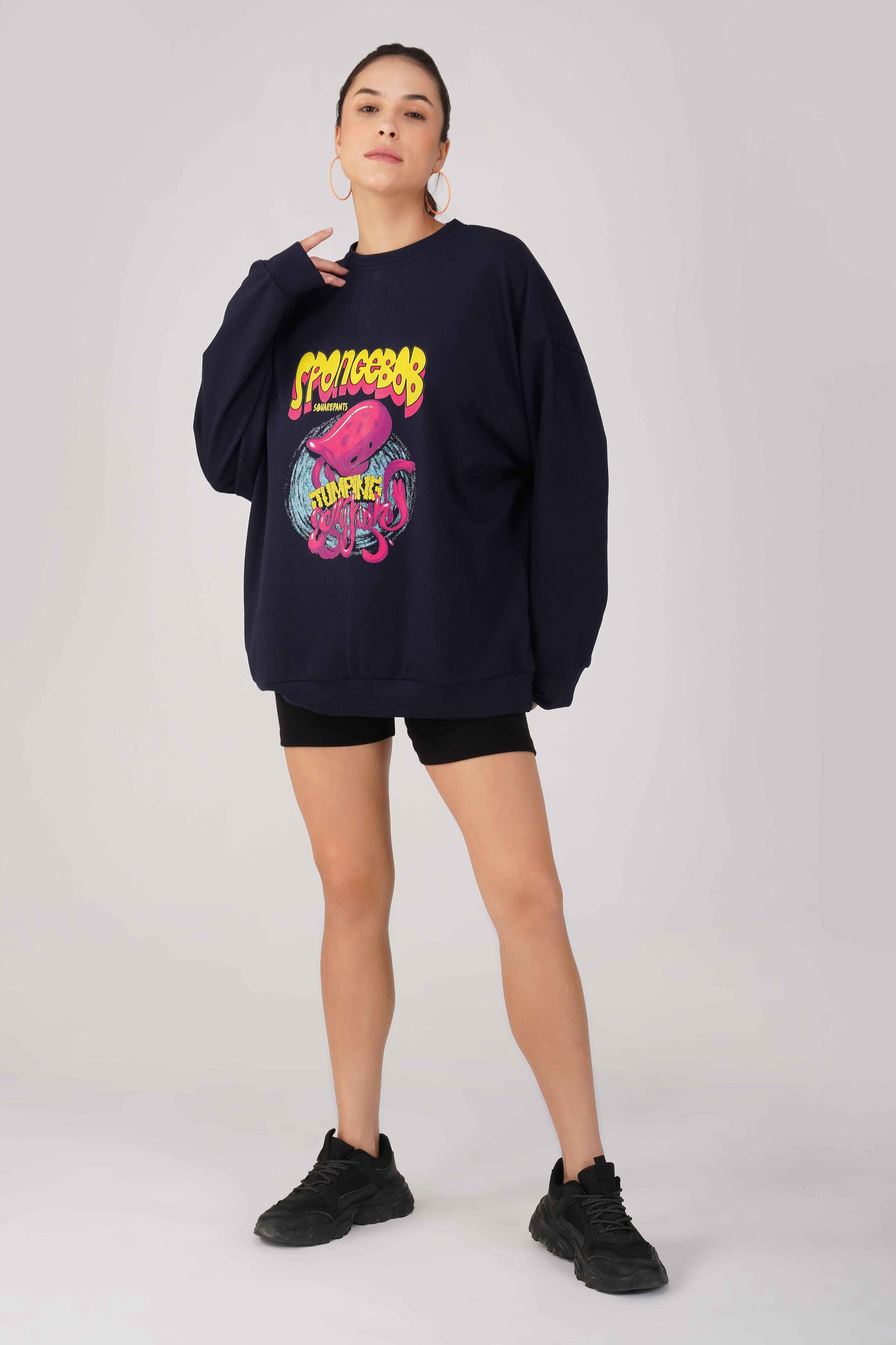 SpongeBob: Jumping Jellyfish Oversized Sweatshirt