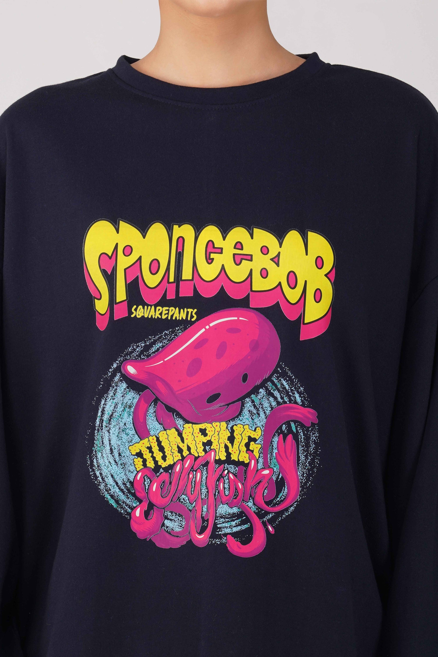 SpongeBob: Jumping Jellyfish Oversized Sweatshirt