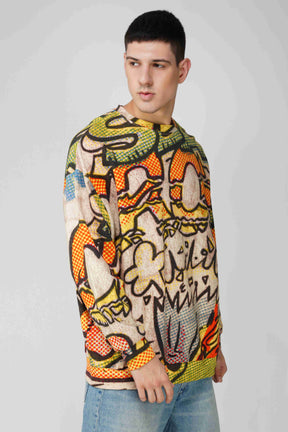 Garfield: Blown Out Oversized Men's Sweatshirt