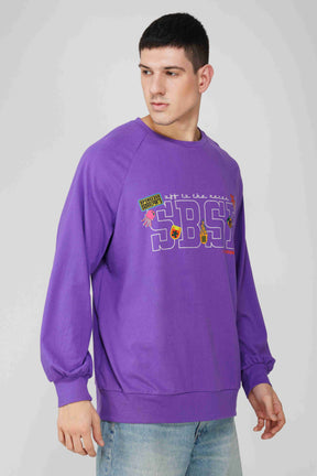 SpongeBob: Off to the Races Oversized Men's T-shirt-Purple