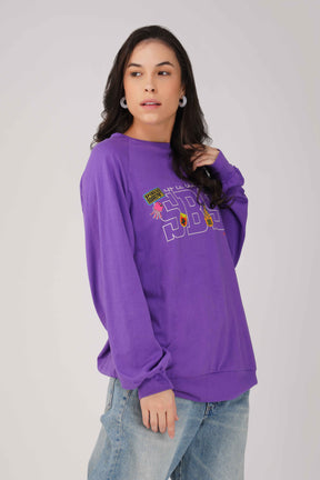 SpongeBob: Off to the Races Oversized T-shirt-Purple