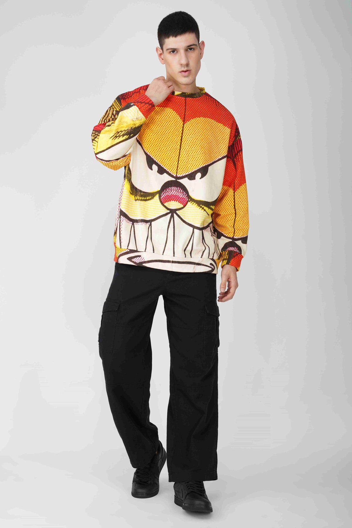 Garfield: Red Teeth Oversized Men's Sweatshirt