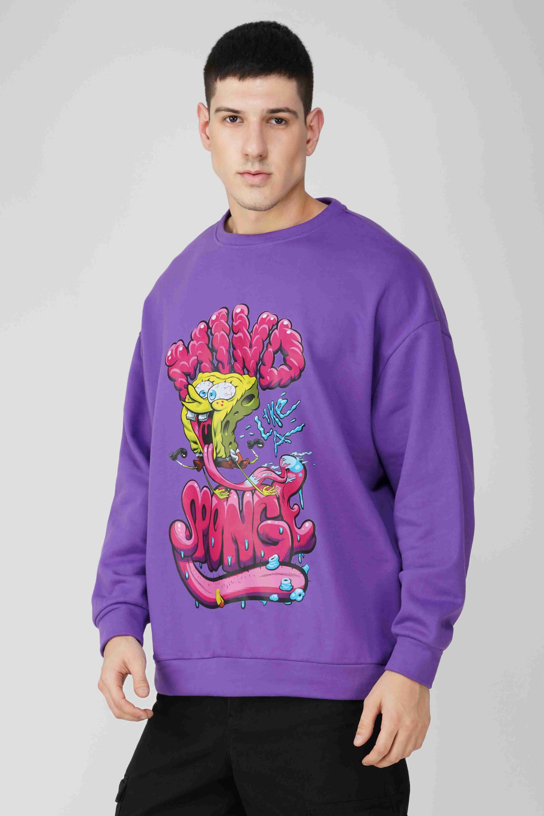 SpongeBob: Mind Like A Sponge Oversized Men's Sweatshirt