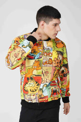 Garfield: Comic Collage Printed Men's Bomber Jacket