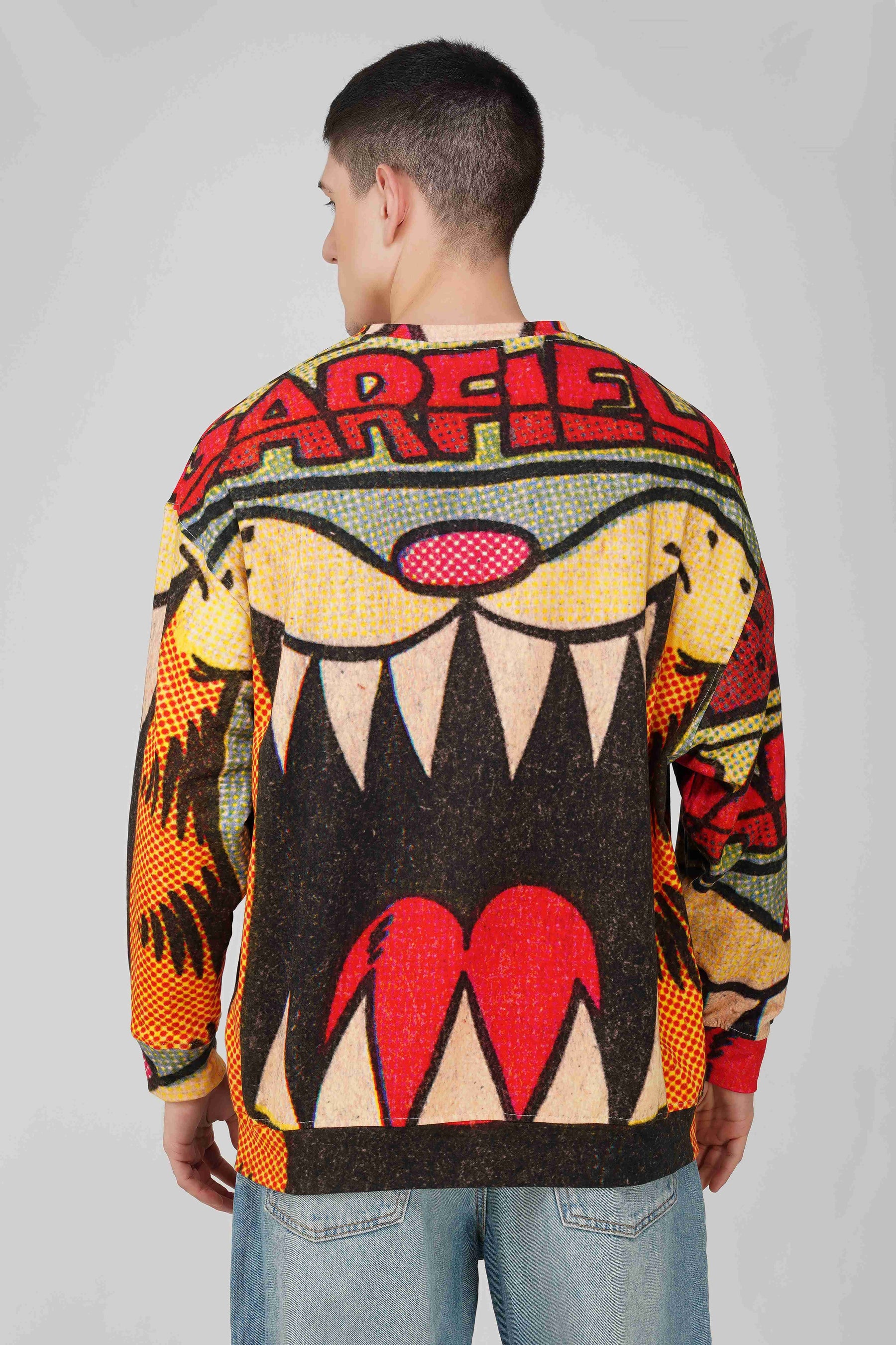 Garfield: Shout Out Loud Oversized Men's Sweatshirt