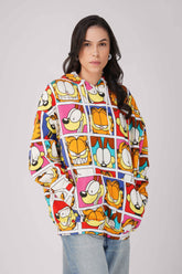 Garfield: Expressions Collage Printed Oversized Hoodie