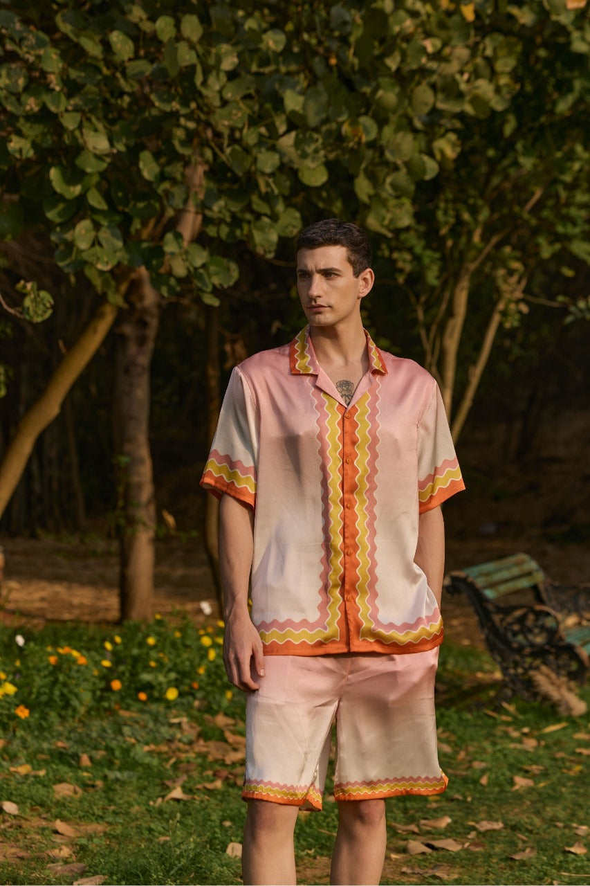Men's Ombre Printed Shorts