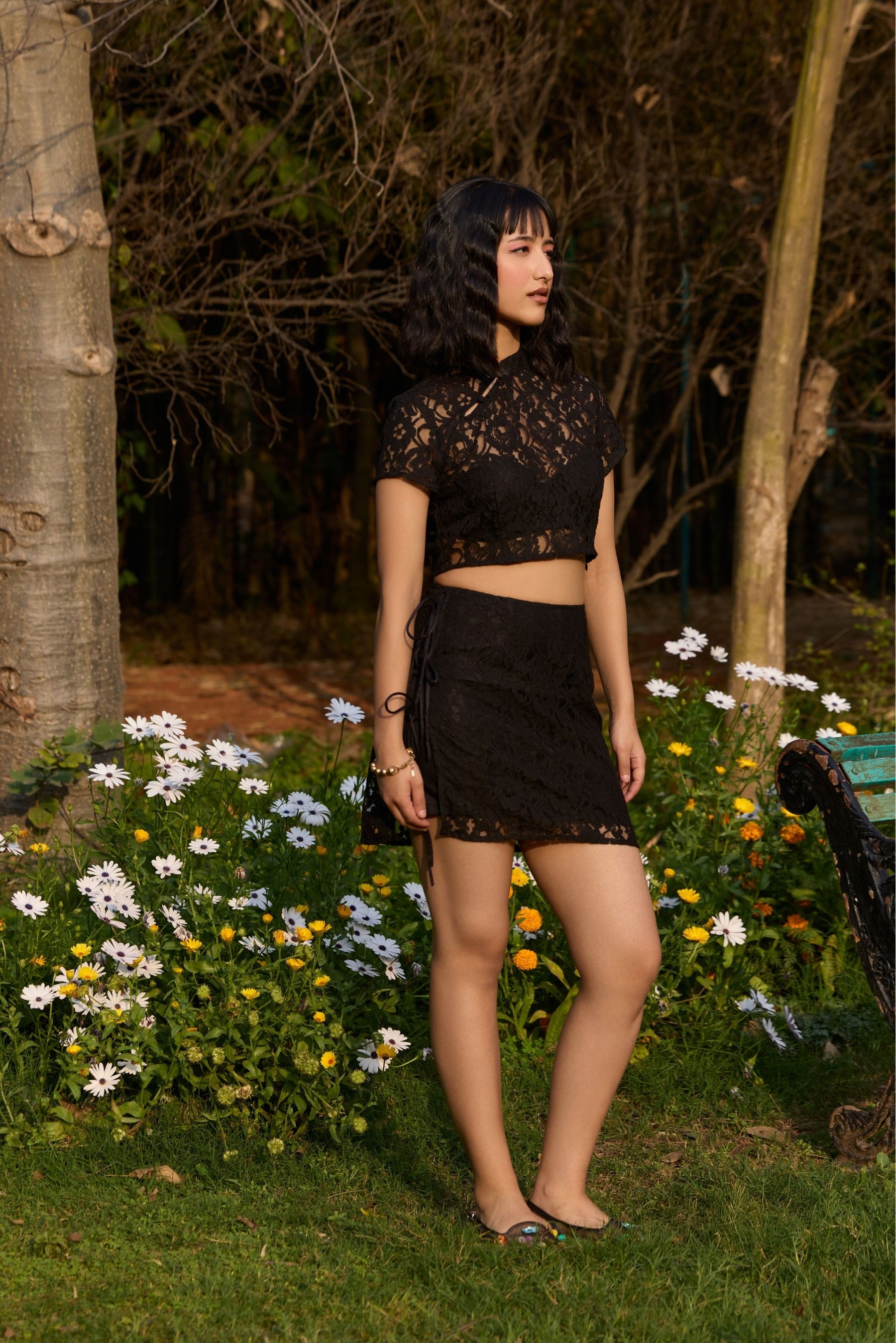 Black Lace Co-ord Set
