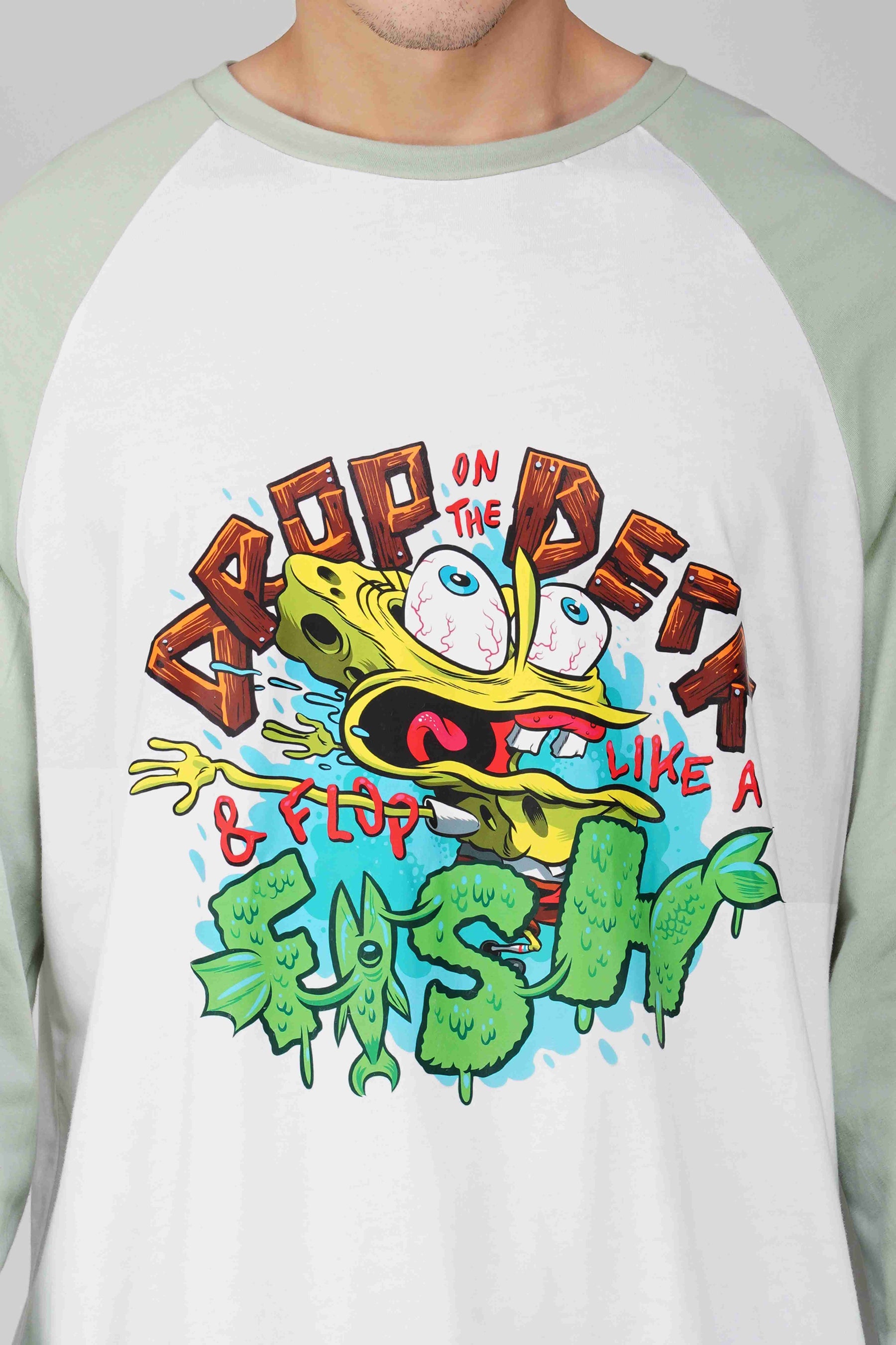 SpongeBob: Flop Like a Fish Men's T-shirt