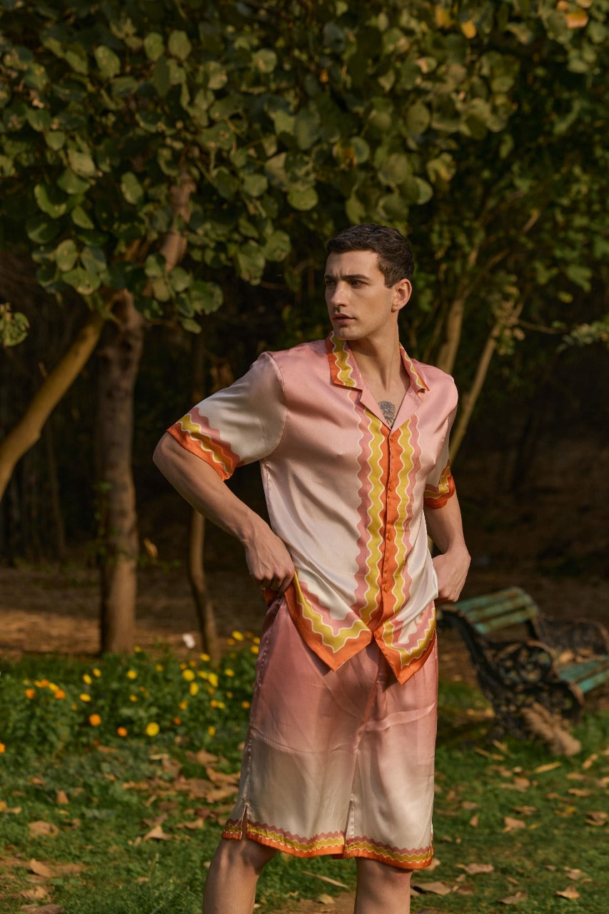 Men's Ombre Printed Shirt
