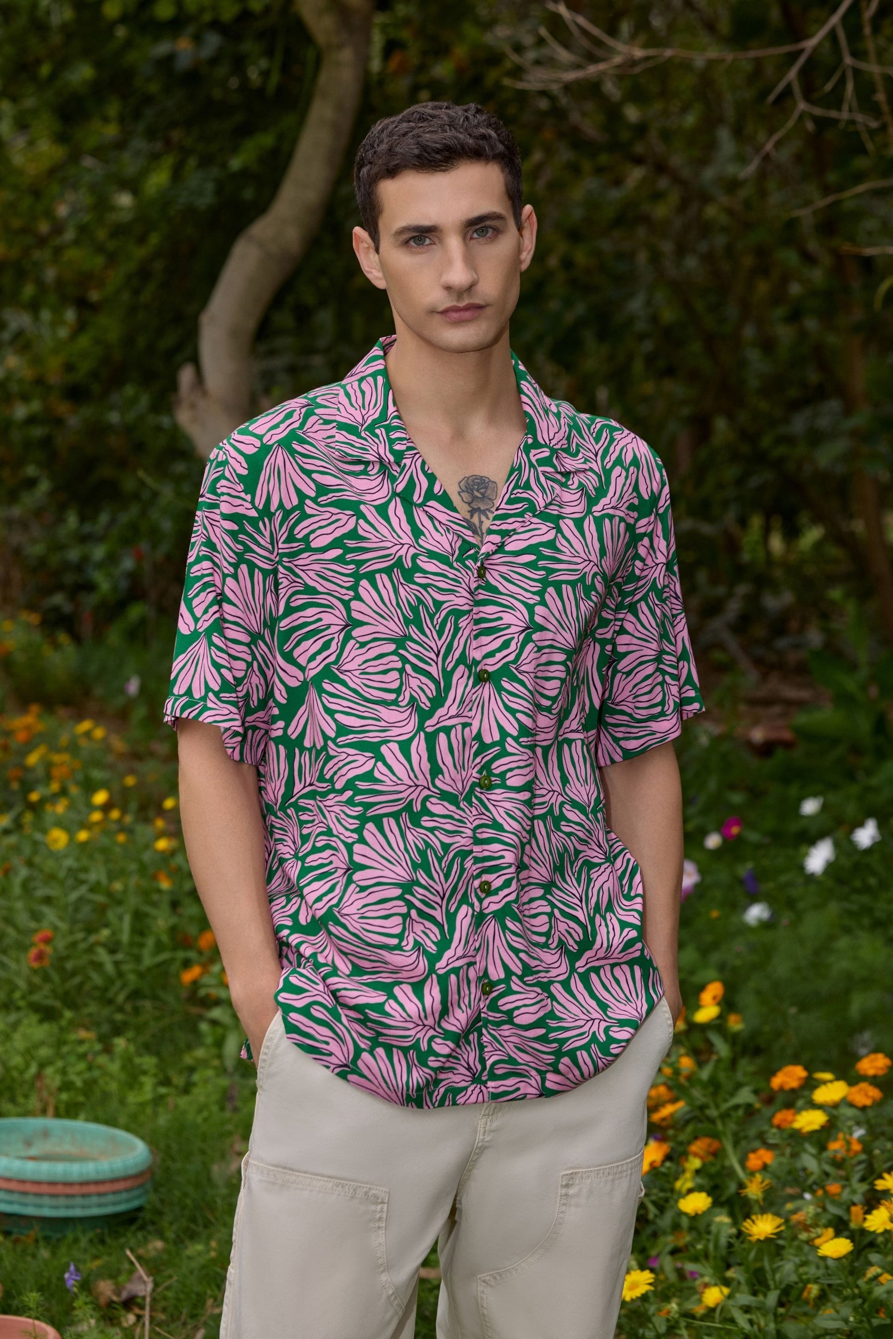 Tropical Bloom Floral Shirt