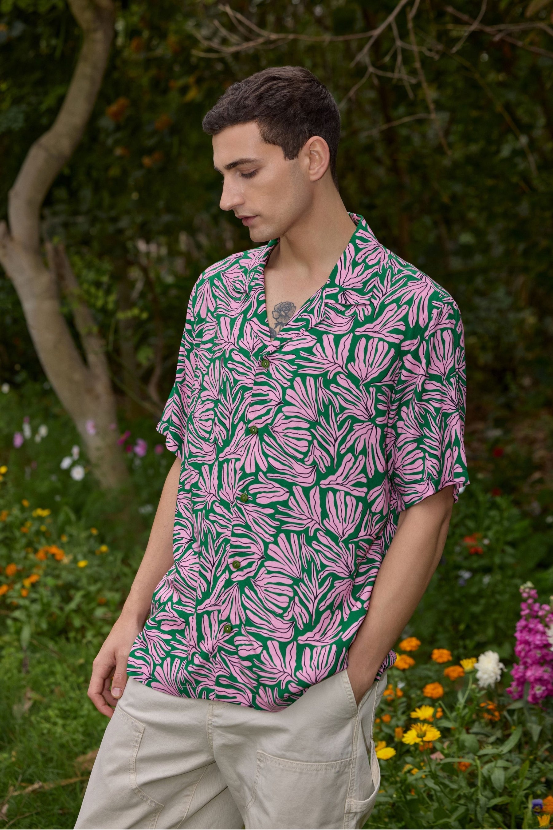Tropical Bloom Floral Shirt