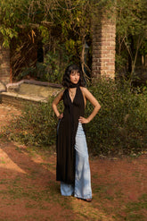 Black Multi-Styling Halter Dress