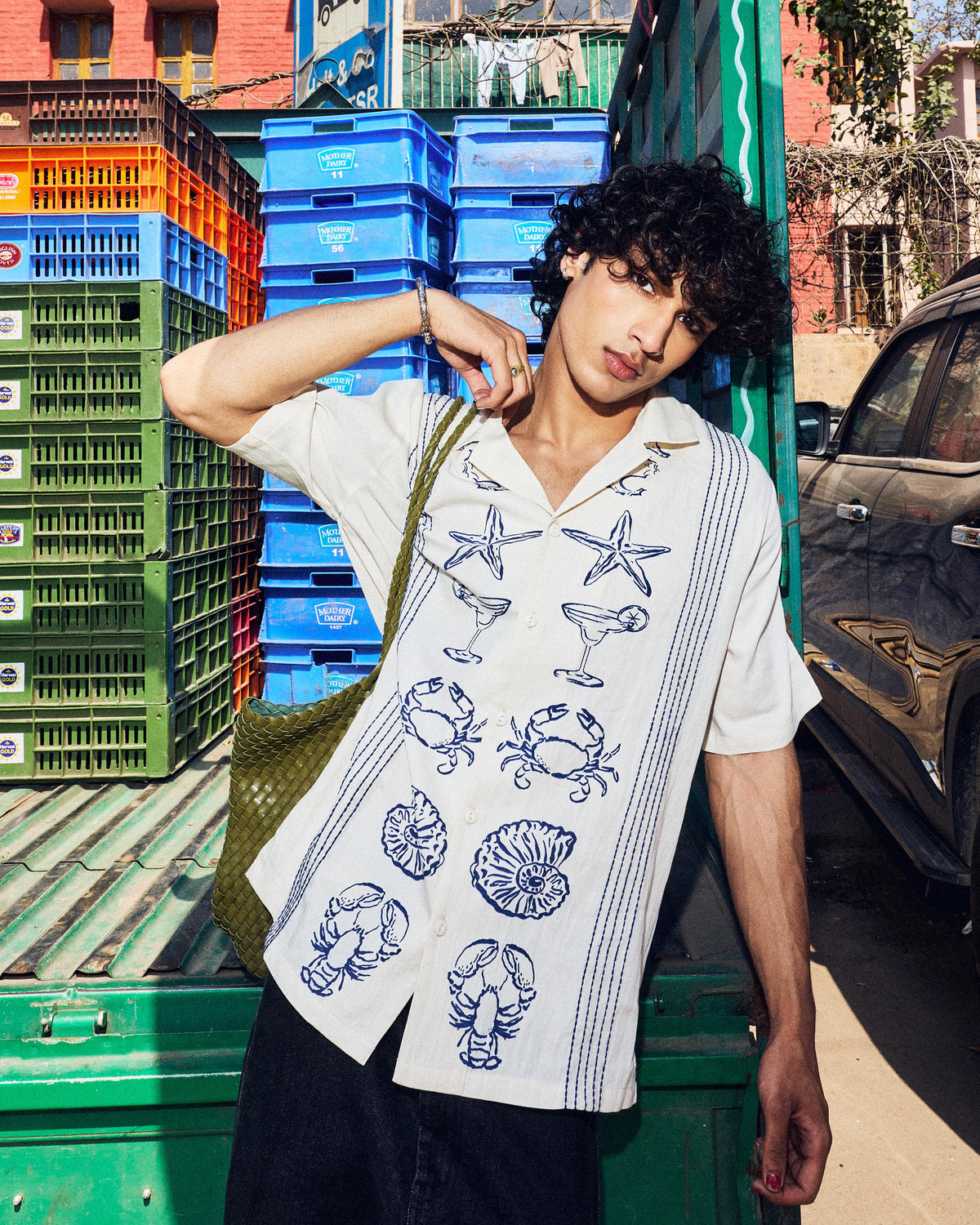 Nautical Reef Camp Collar Shirt