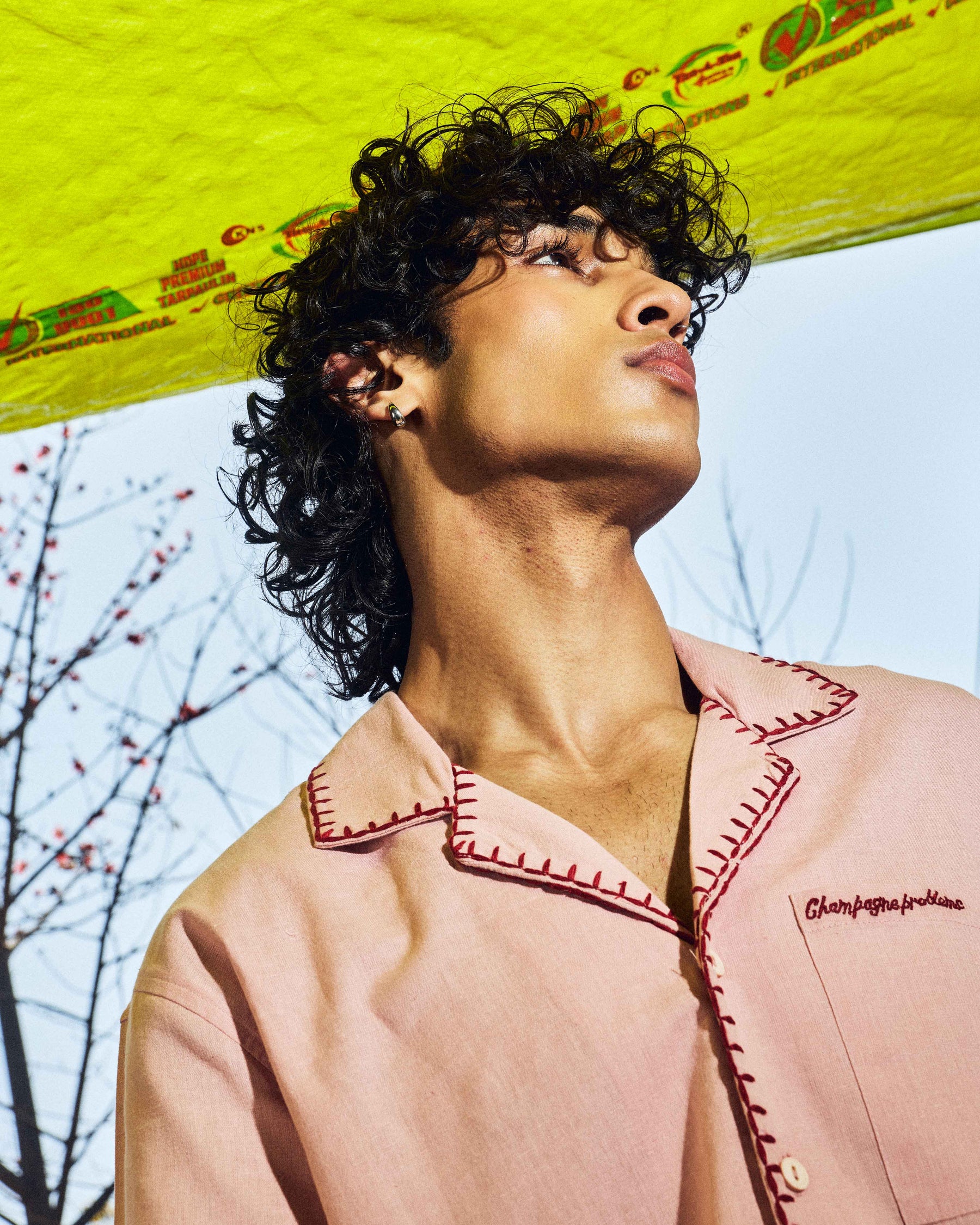 Tuscan Picnic Embroidered Cuban Shirt