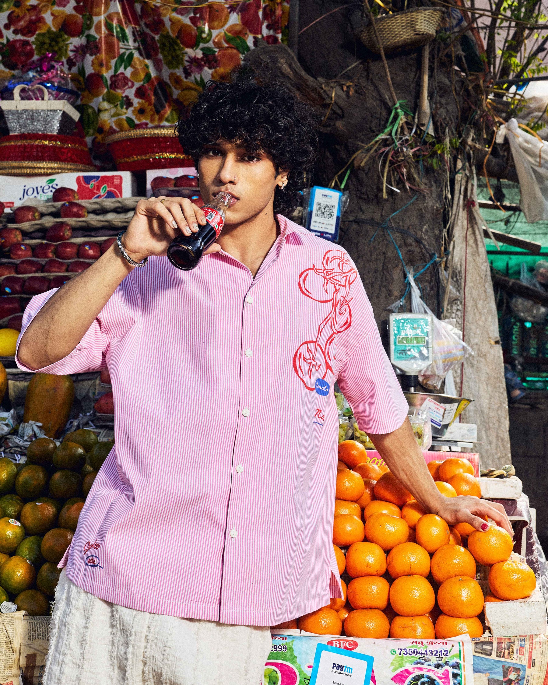 Pomodoro Stripe Resort Shirt