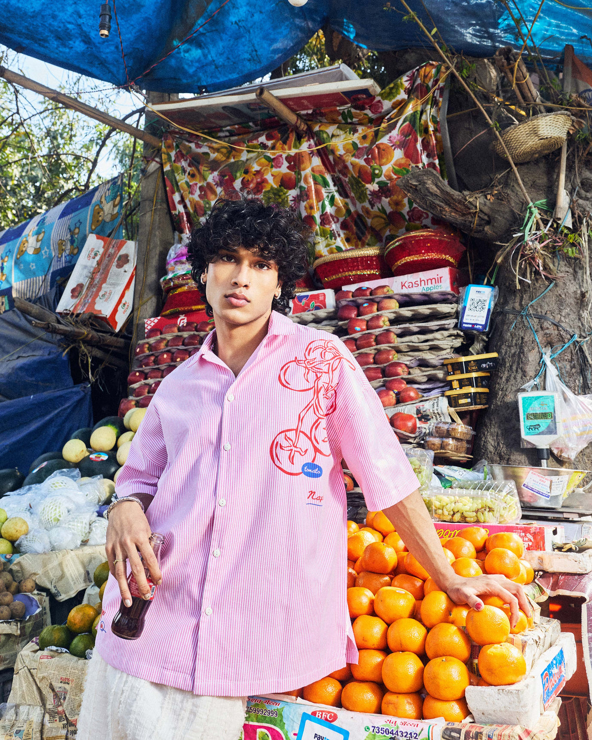 Pomodoro Stripe Resort Shirt