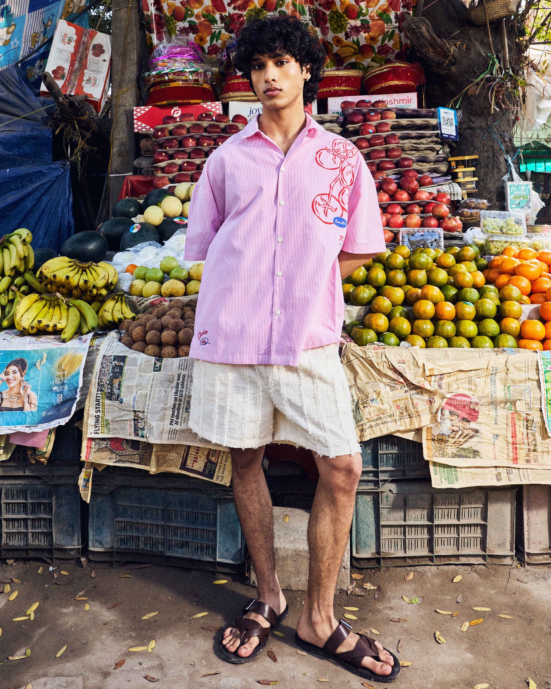 Pomodoro Stripe Resort Shirt