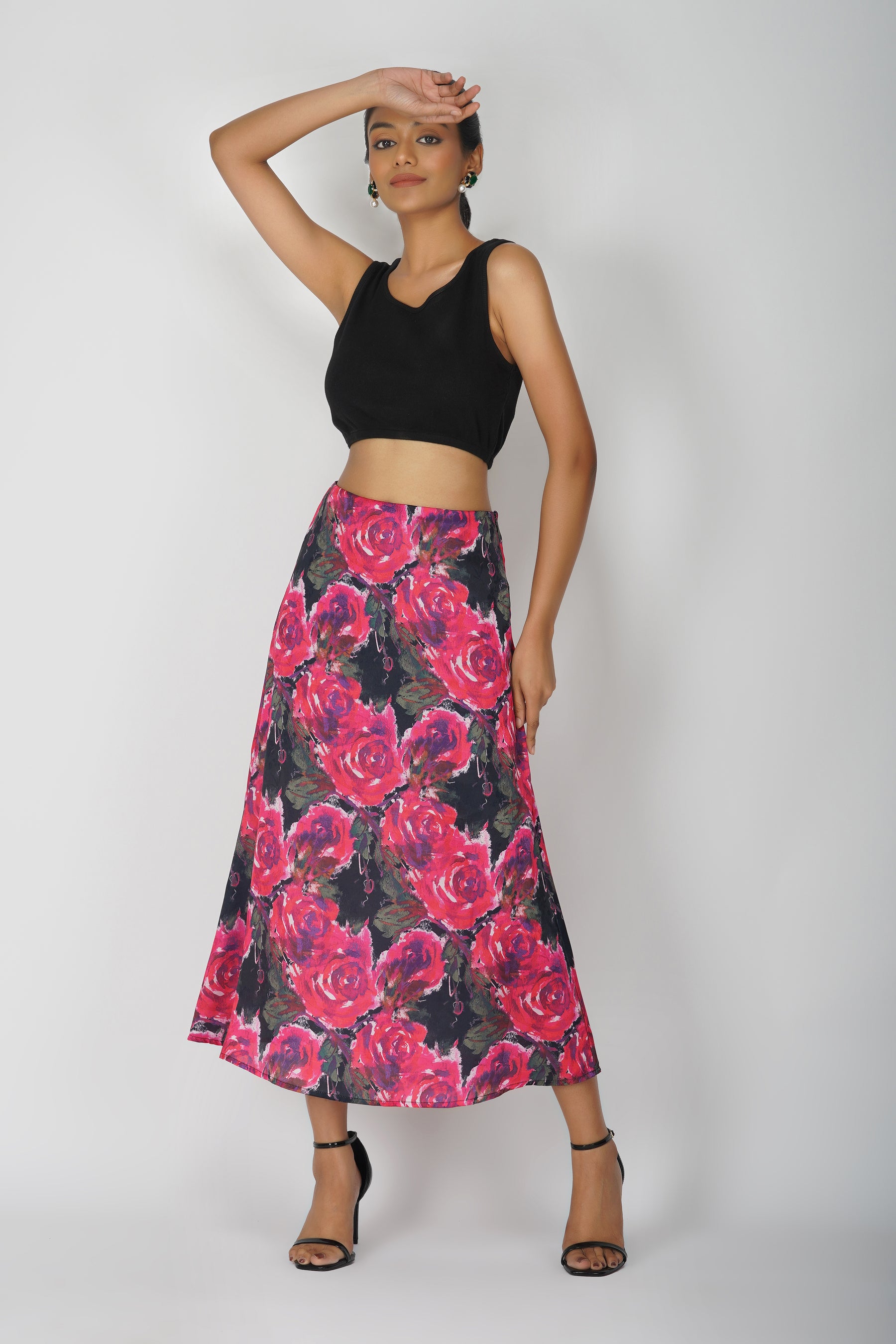 Emily in Paris: Floral Printed Midi Skirt