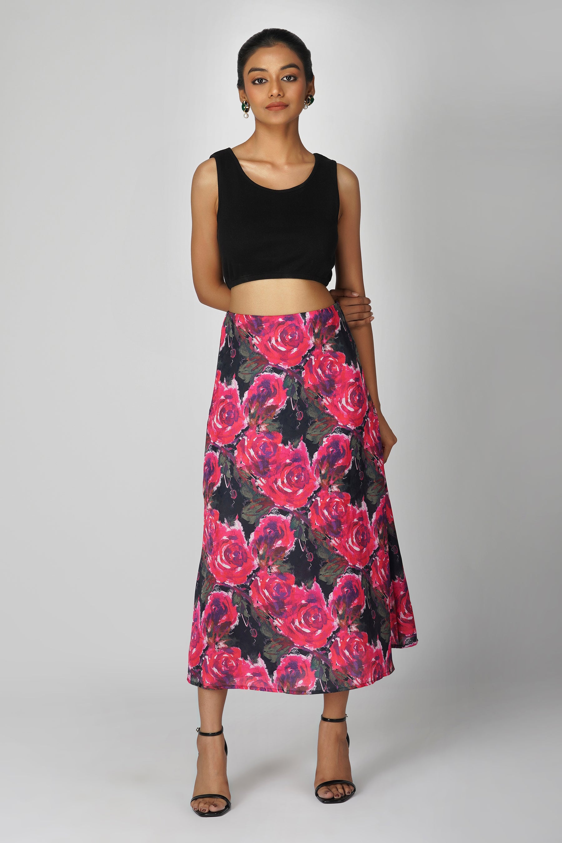 Emily in Paris: Floral Printed Midi Skirt