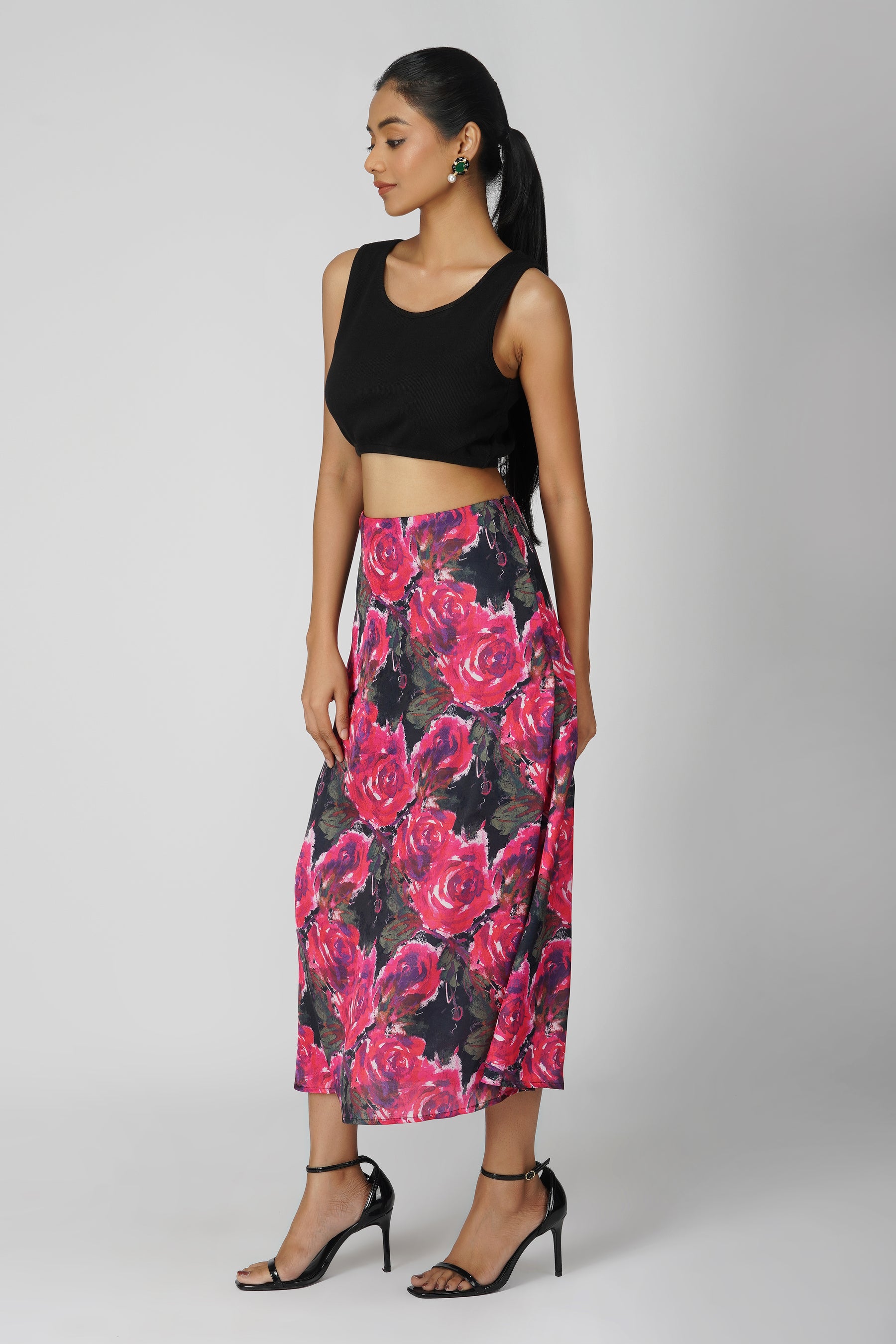 Emily in Paris: Floral Printed Midi Skirt