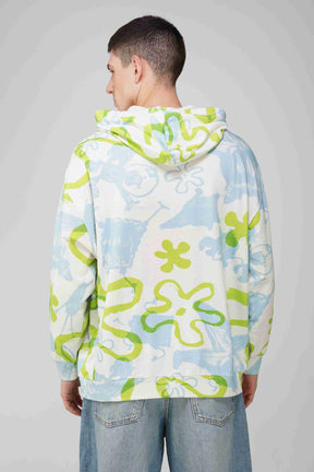 Spongebob Printed Oversized Men's Hoodie