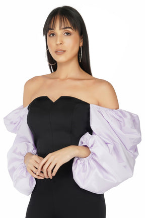 Balloon Sleeves Corset Top