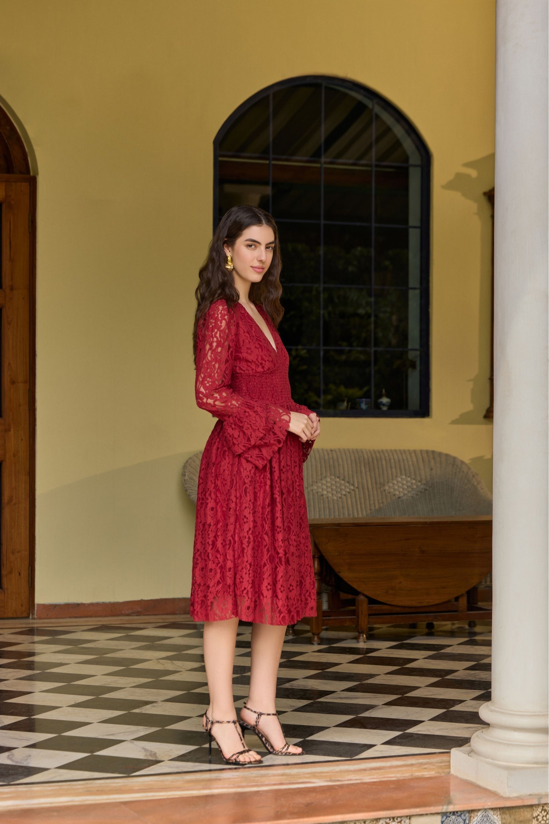 cherry red summer dress Red Cottagecore Gingham Summer Mini Dress: Rosetta Cherry Gingham / XSmall