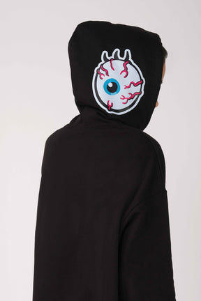 SpongeBob: I Can See You Oversized Hoodie-Black