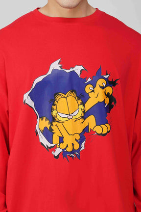 Garfield: Out to Get You Oversized Men's Sweatshirt