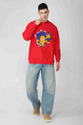 Garfield: Out to Get You Oversized Men's Sweatshirt