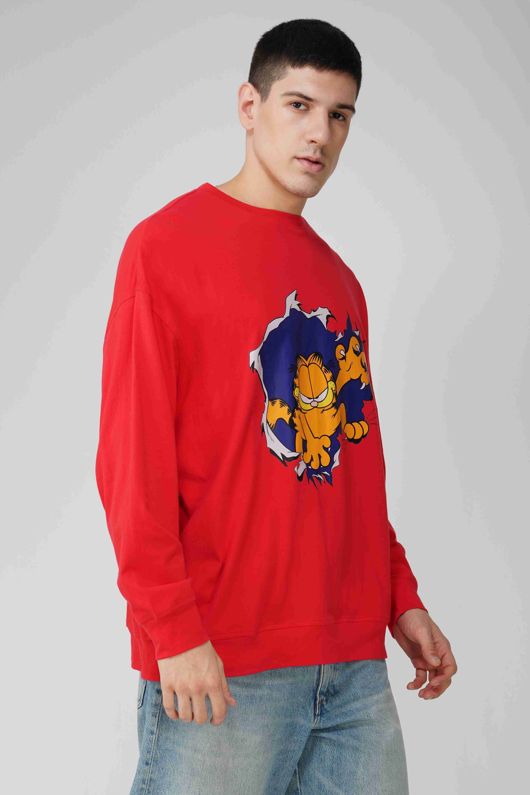 Garfield: Out to Get You Oversized Men's Sweatshirt