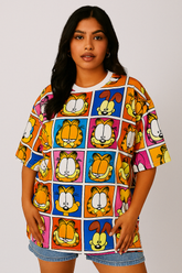 Garfield Comic Panel Oversized T-Shirt