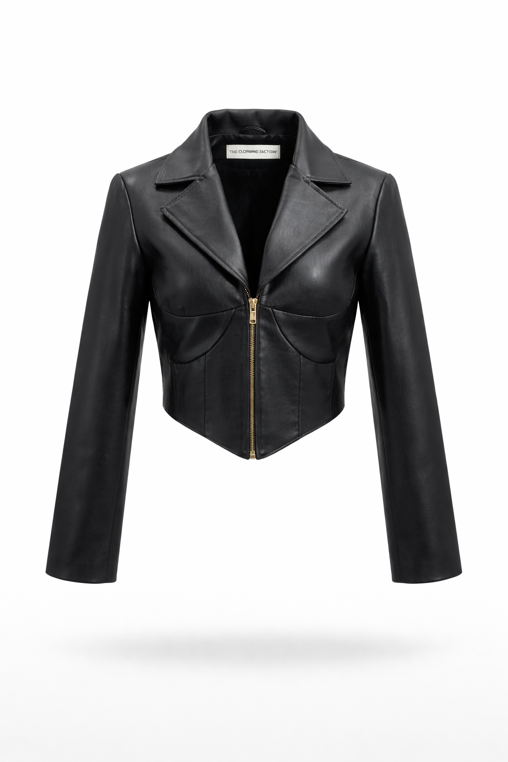 Contour Zip-Up Crop Blazer