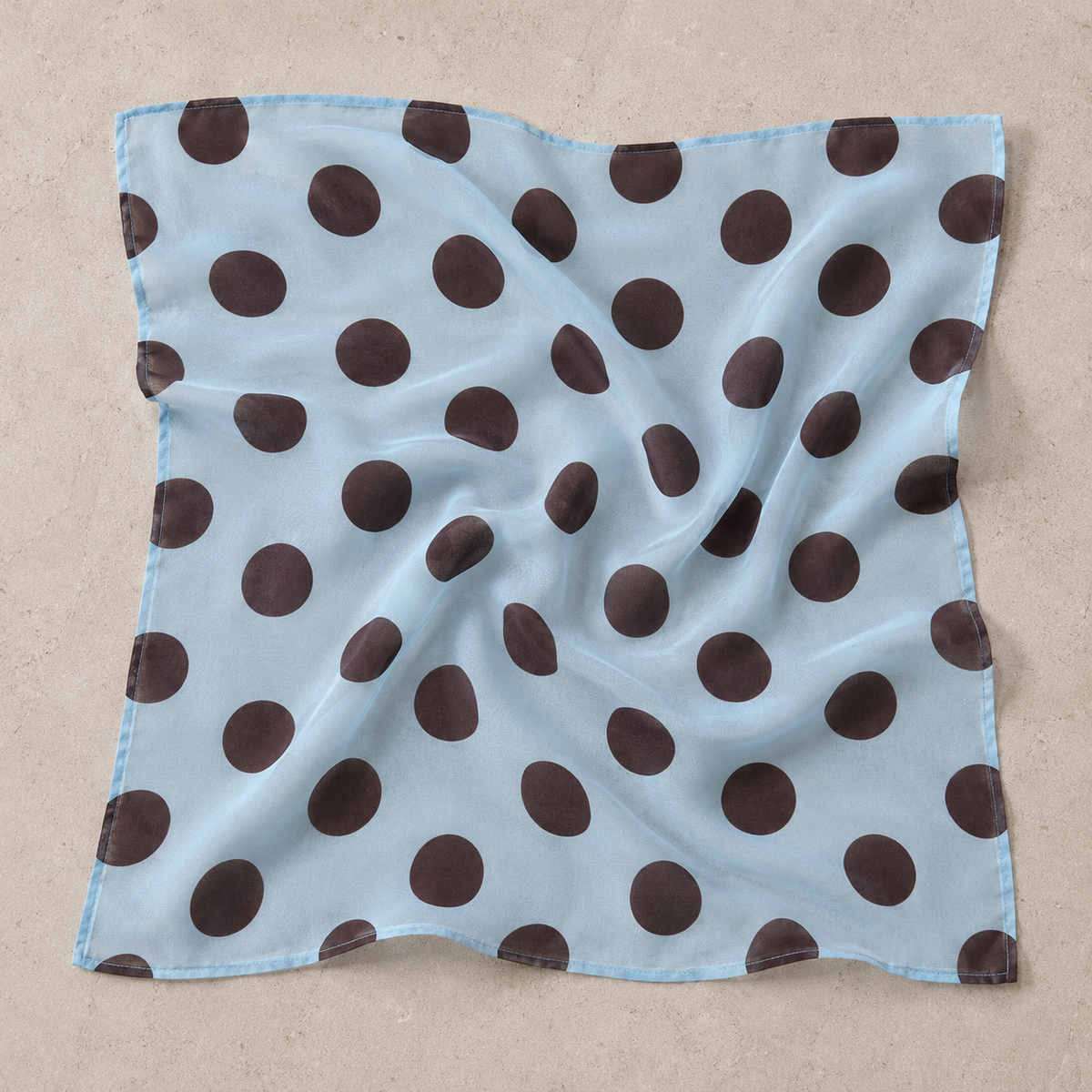 Sky Mocha Polka Scarf