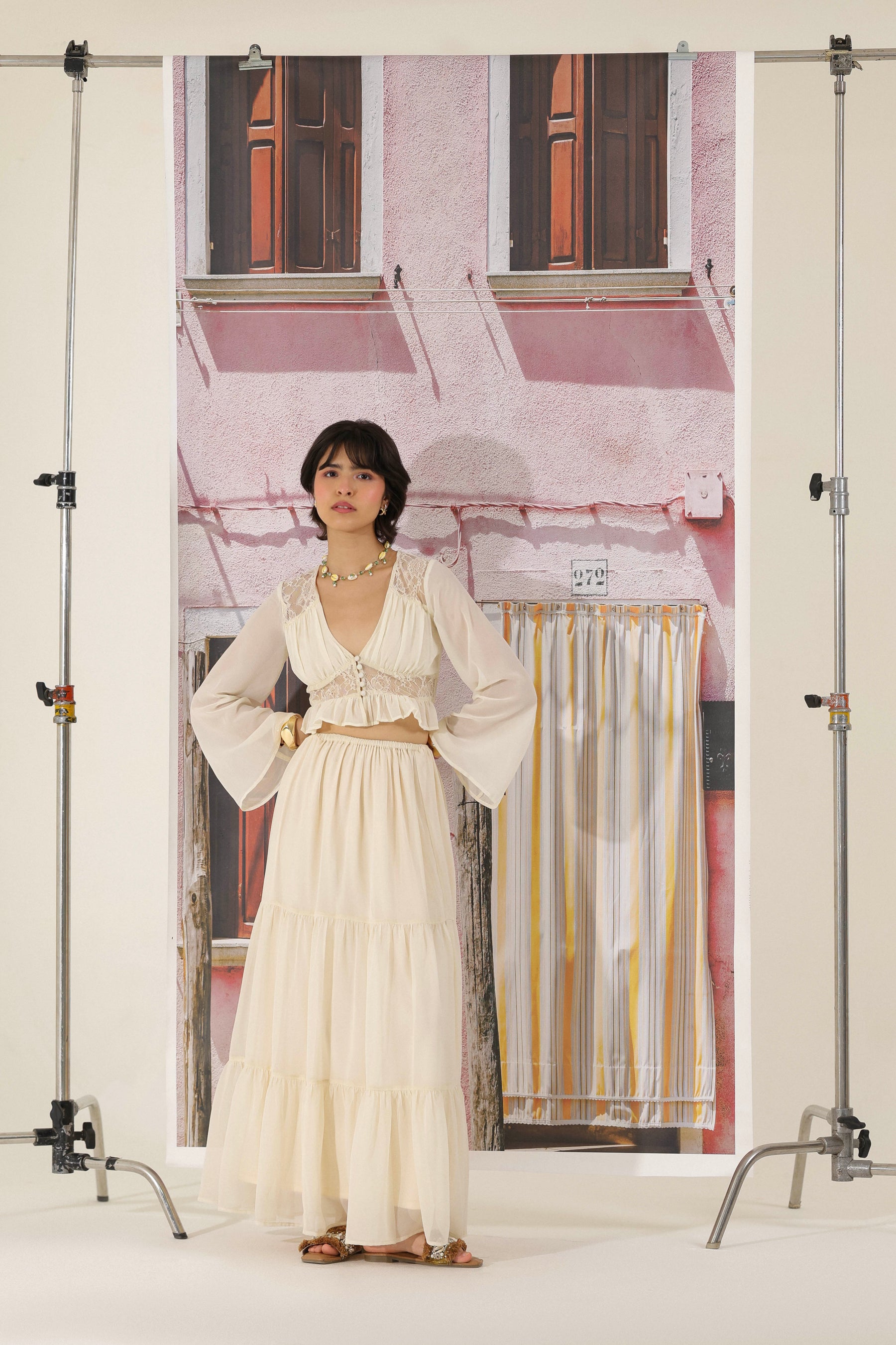 Ivory Grace Maxi Skirt