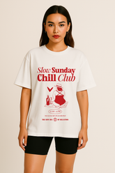 Slow Sunday Chill Club Oversized T-shirt