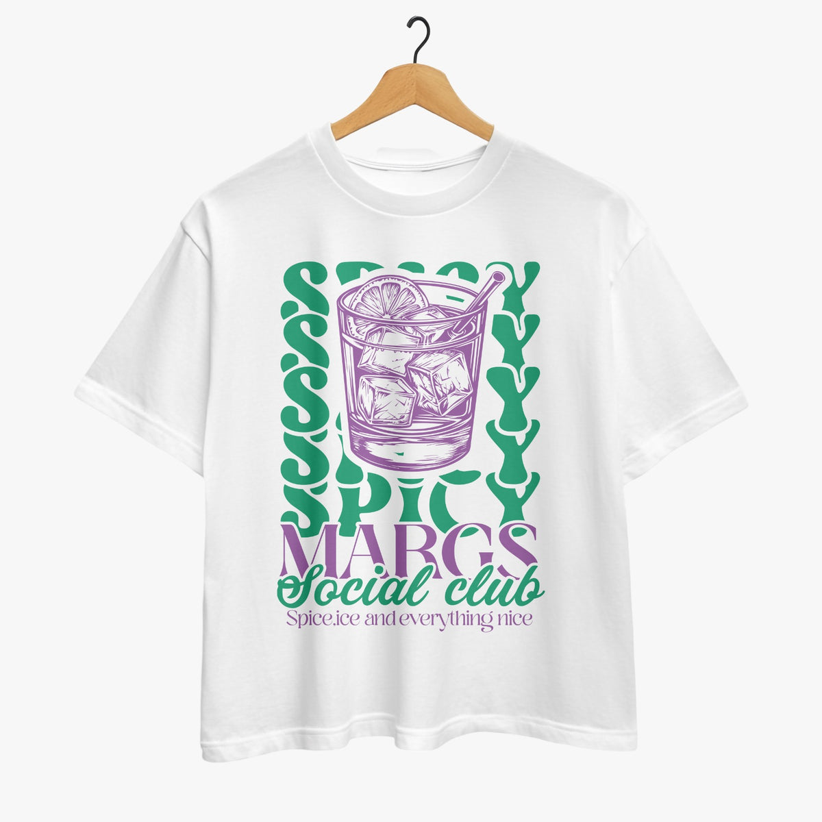 Spicy Margs Social Club Oversized T-shirt