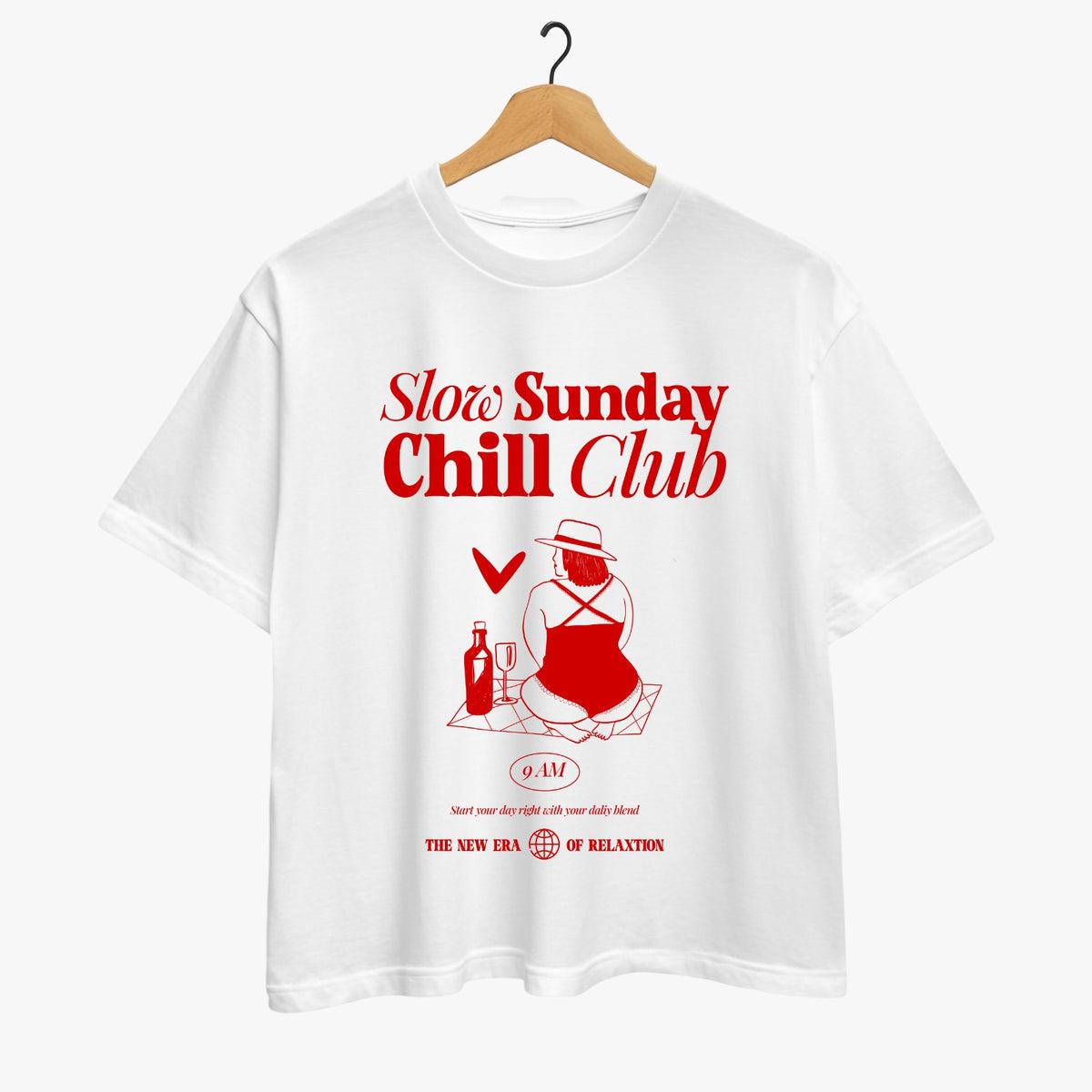 Slow Sunday Chill Club Oversized T-shirt