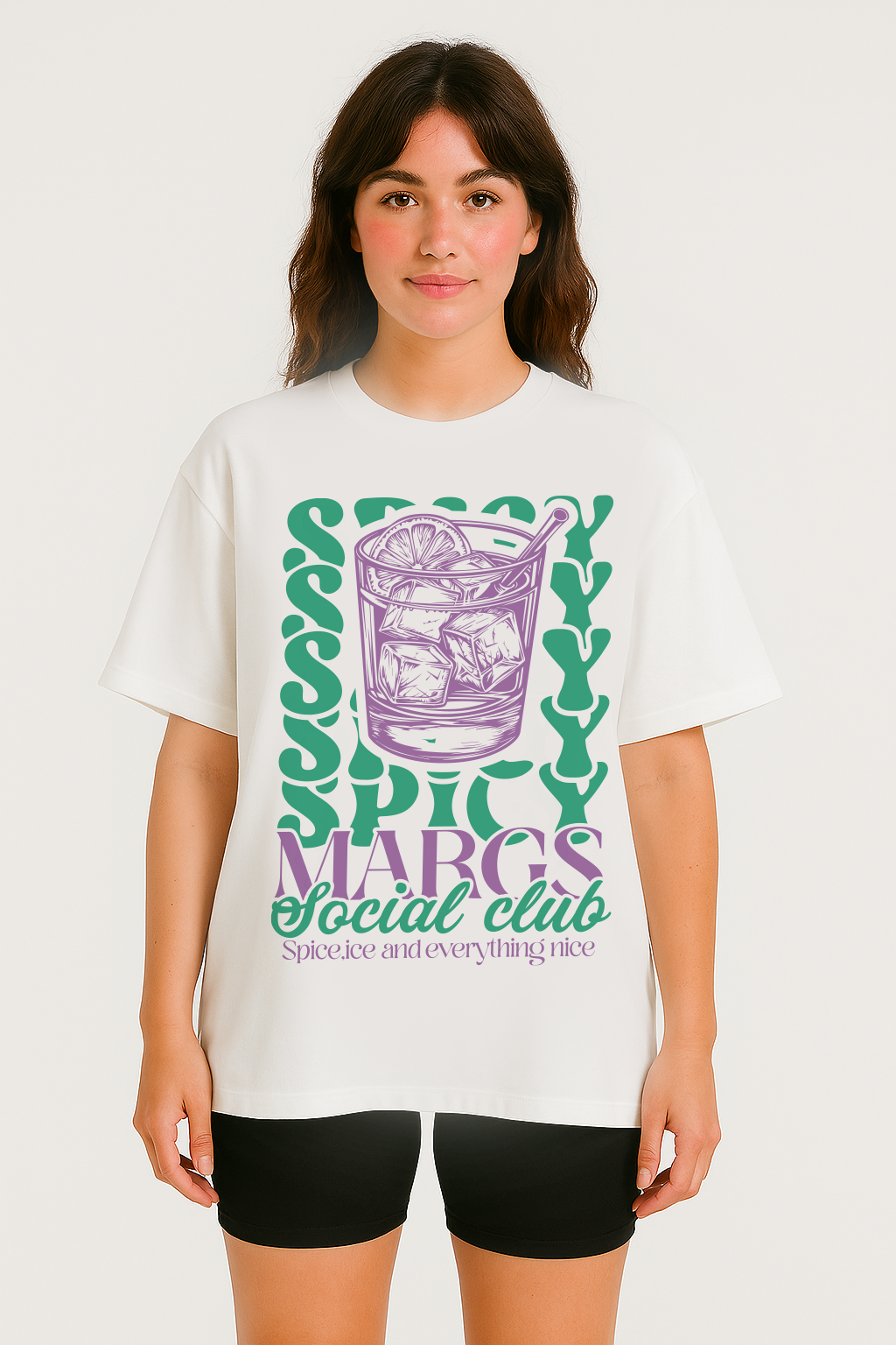Spicy Margs Social Club Oversized T-shirt