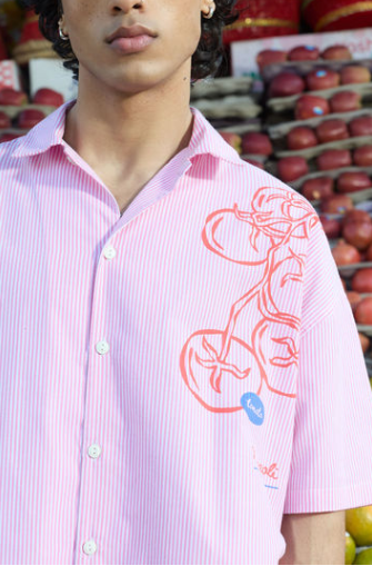 Pomodoro Stripe Resort Shirt