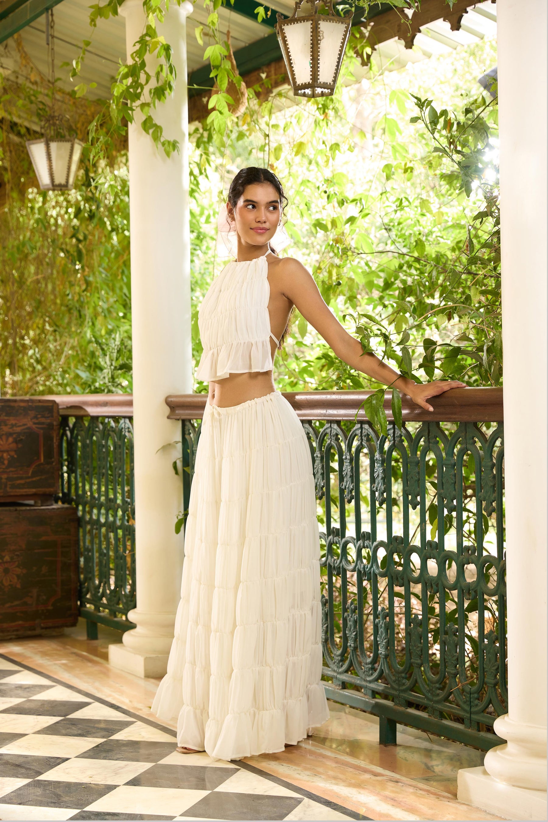 Long White Skirt Long Flowy Skirt Outfits Off-White Wrap Maxi
