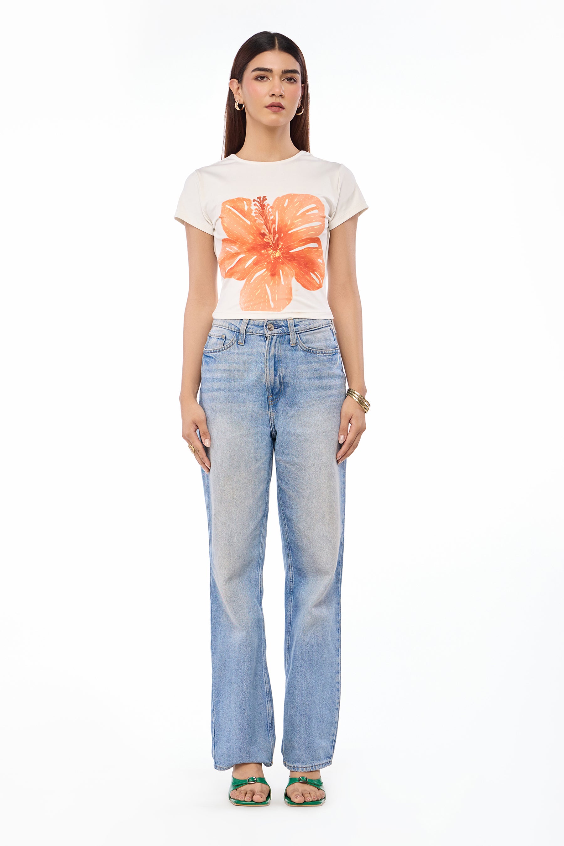 Solstice Bloom Backless Baby Tee