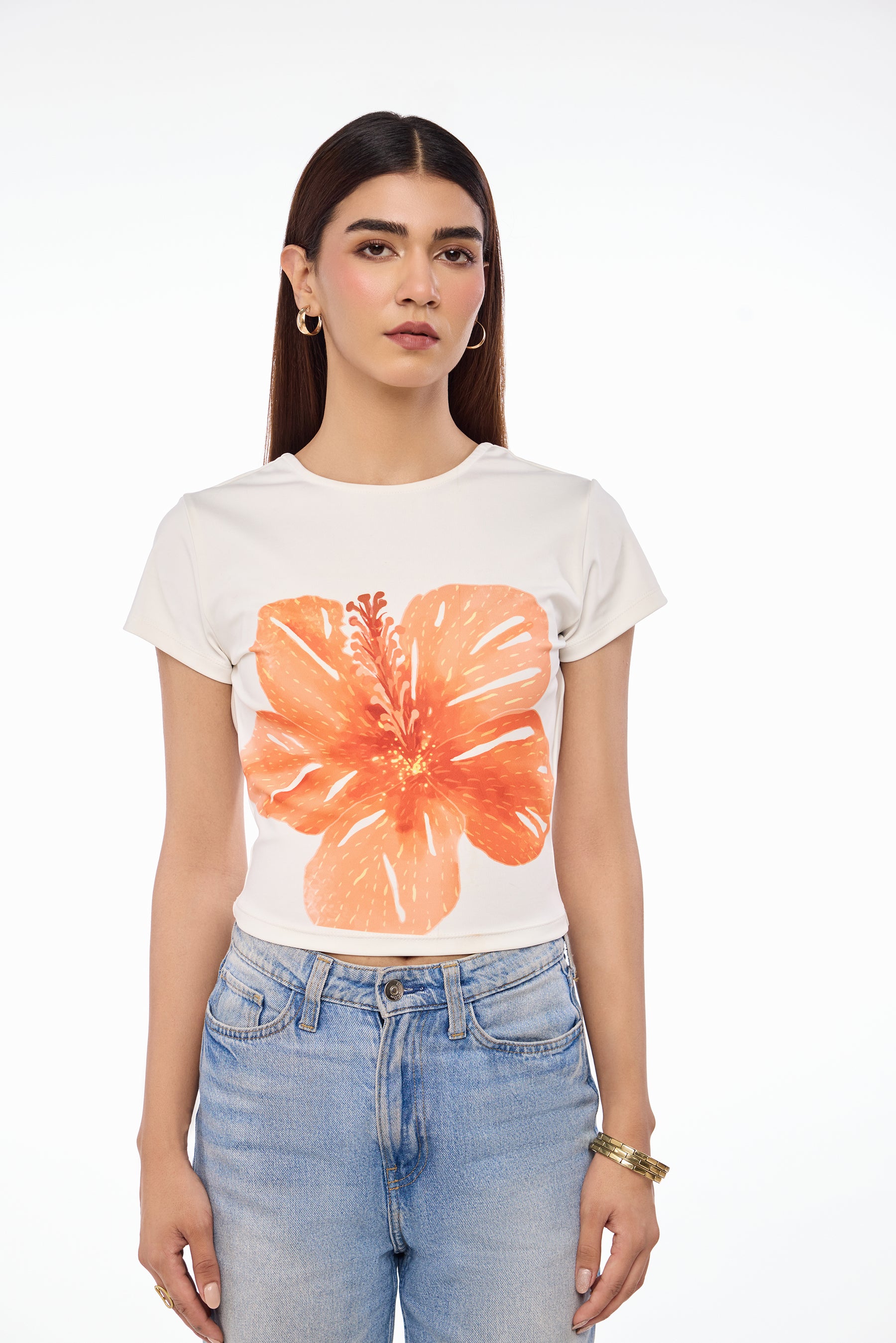 Solstice Bloom Backless Baby Tee