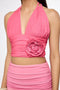 Pink Ombre Halter Crop Top