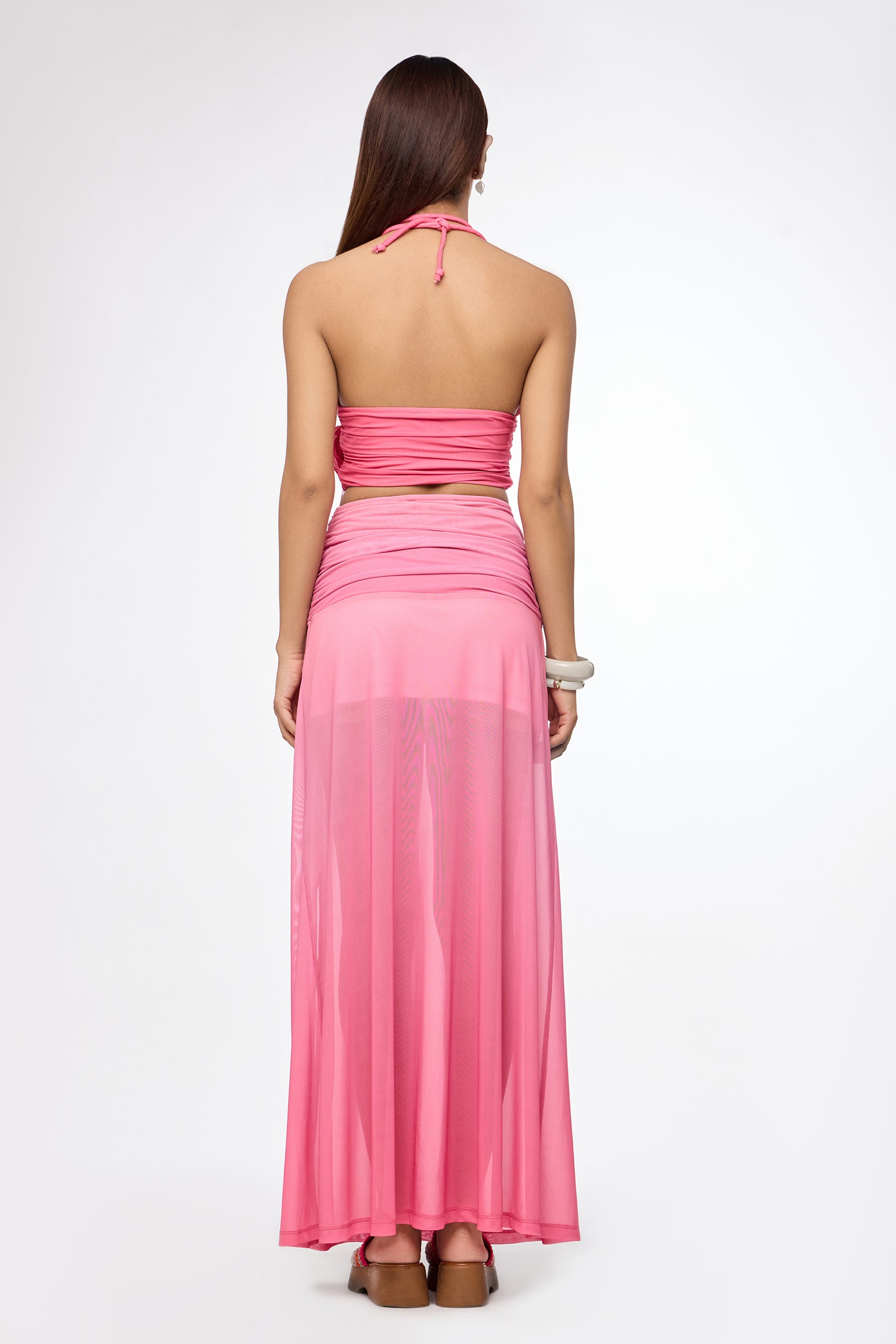 Pink Ombre Halter Co-Ord Set
